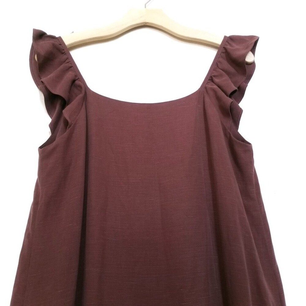 HATCH Jenna Button Down Ruffled Midi Shirt Dress Anise Milkmaid Cottagecore Boho - Picture 6 of 8